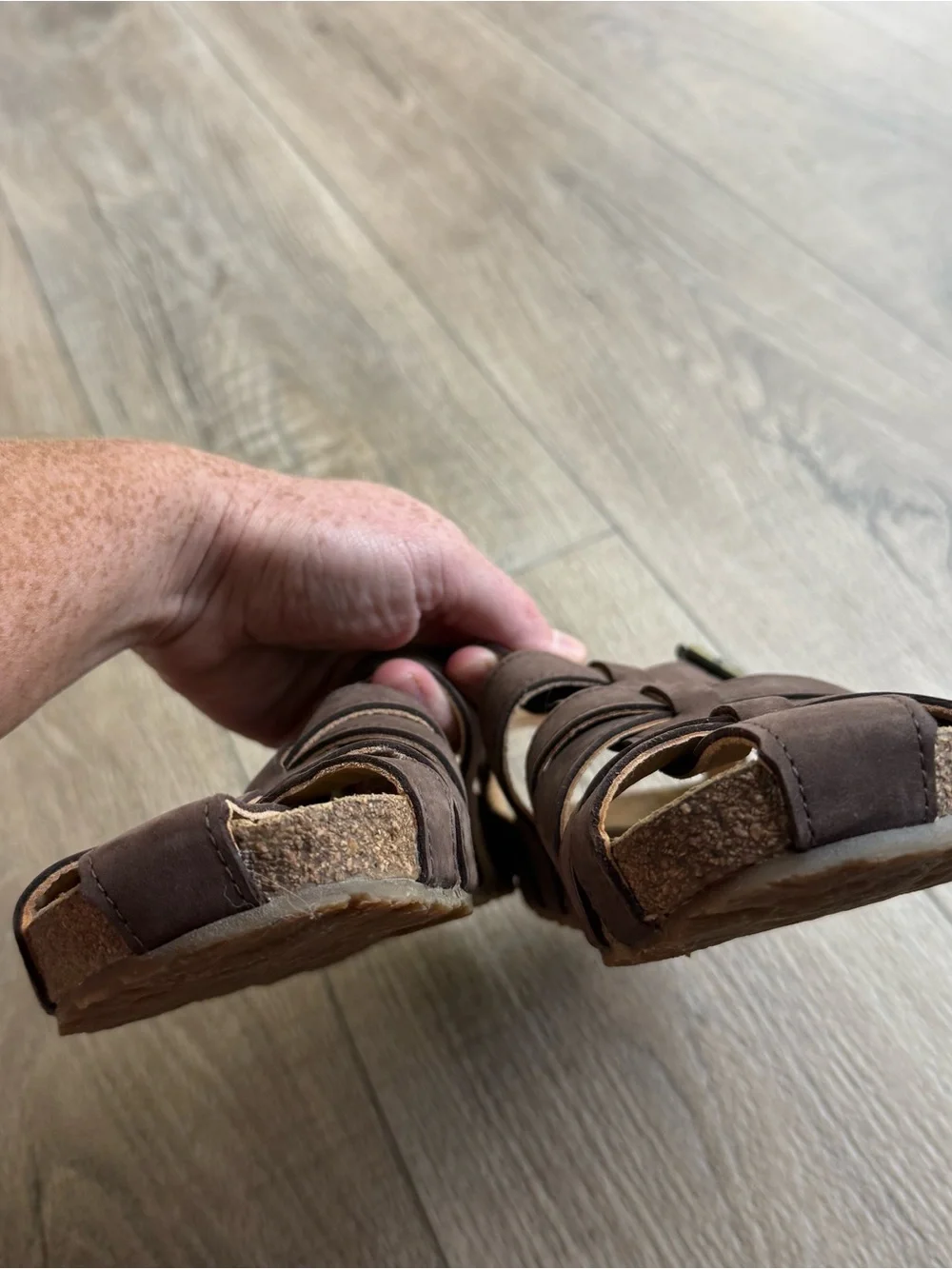 Haflinger Bio Paula fisherman Jesus sandals Women's size 37 US 6 brown
